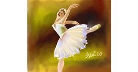 Drawing of Ballerina by Iris