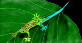 Drawing of Lizard by Eclat de Lune