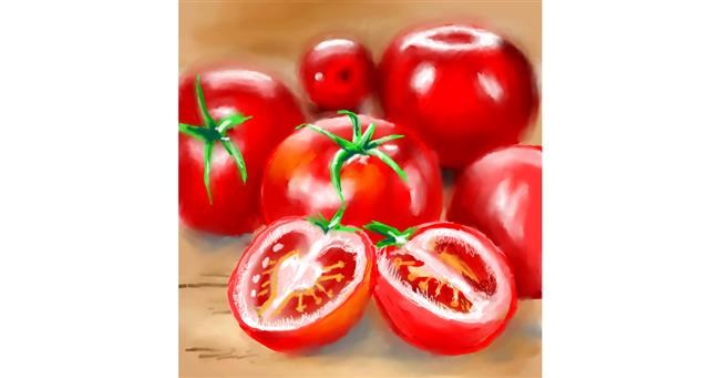 Drawing of Tomato by ⋆su⋆vinci彡