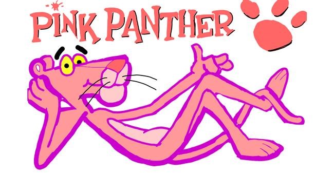 Drawing of Pink Panther by Rose rocket