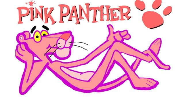 Pink Panther-Zeichnung von Rose rocket