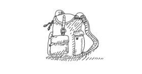 Drawing of Backpack by lin