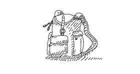 Drawing of Backpack by lin