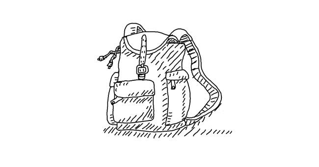 Drawing of Backpack by lin