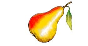 Drawing of Pear by Labyrinth