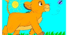 Drawing of Simba (Lion King) by ☞ 𝓒𝓵𝓪𝓼𝓼𝔂 ✎