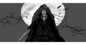 Drawing of Witch by Çhåching