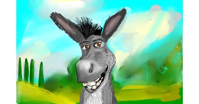Drawing of Donkey by Rose rocket