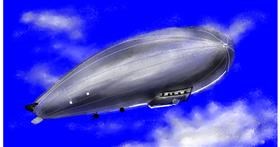 Zeppelin-Zeichnung von Eclat de Lune