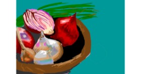 Drawing of Onion by Dm