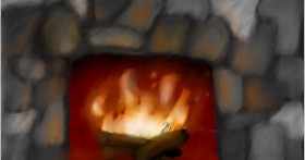 Drawing of Fireplace by UGLY DEMON !!!!