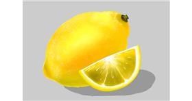 Drawing of Lemon by Dada