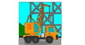 Drawing of Crane (machine) by Mostafa