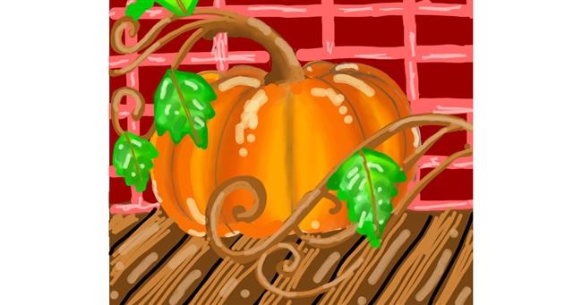 Drawing of Pumpkin by Nuzha