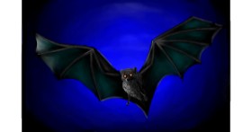 Drawing of Bat by Grissyy