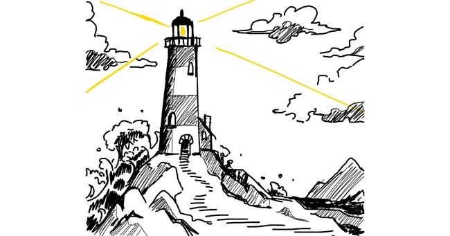 Drawing of Lighthouse by Anna