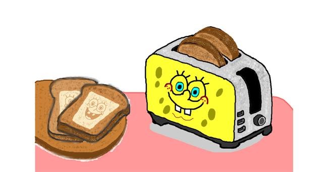 Drawing of Toaster by InessA