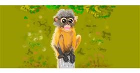 Drawing of Monkey by shiNIN
