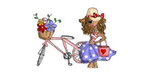 Drawing of Bicycle by Anastasia