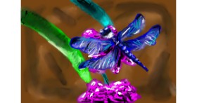 Drawing of Dragonfly by Mia