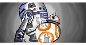 Drawing of Robot by archeo