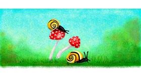 Drawing of Snail by Helena