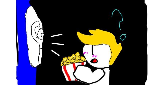 Popcorn-Zeichnung von Meme-Lover0