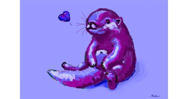 Drawing of Otter by ❀𝓜𝓪𝓻𝓲❀