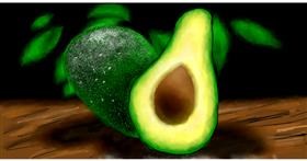Drawing of Avocado by Eclat de Lune