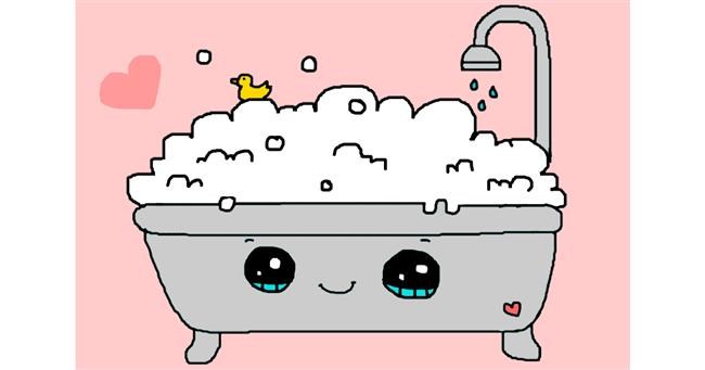 Drawing of Bathtub by Laura:))