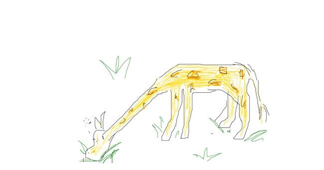 Drawing of Giraffe by Marina🥃