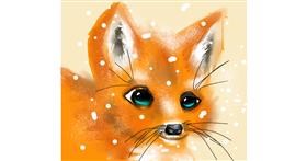 Drawing of Fox by Purple Beaver