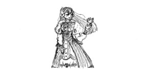 Drawing of Dress by moris