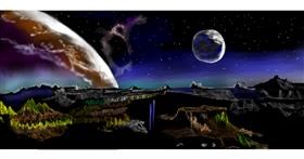 Planet-Zeichnung von Chaching