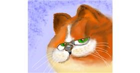 Drawing of Garfield by Dexl