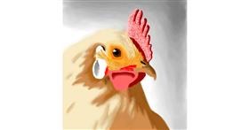Drawing of Chicken by Joze