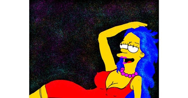 Marge Simpson-Zeichnung von Darta