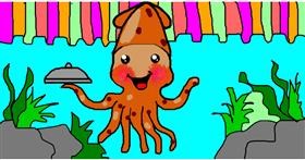 Drawing of Squid by alex