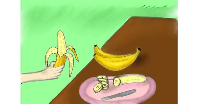 Drawing of Banana by Wizard