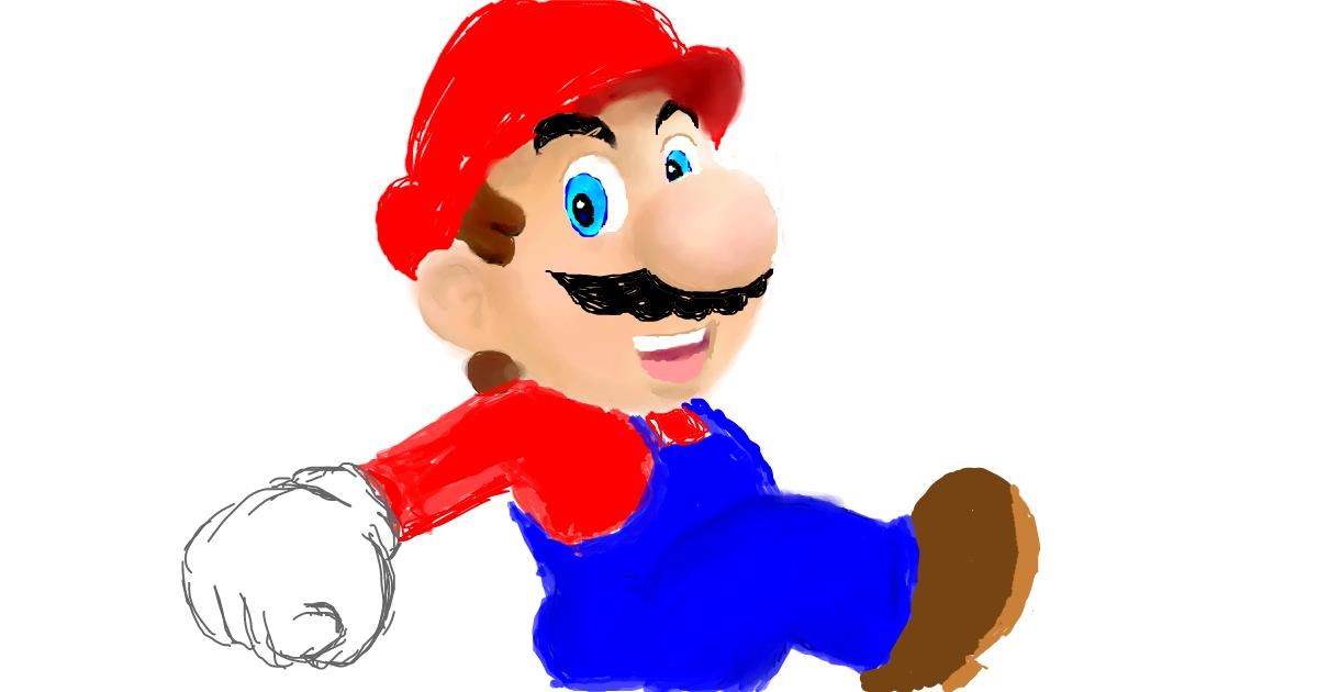 Drawing of Super Mario by Klau🌻