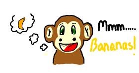 Drawing of Monkey by bob