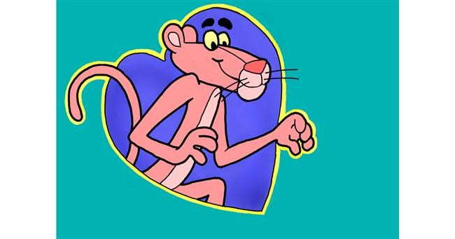 Drawing of Pink Panther by Dr.DrawGood