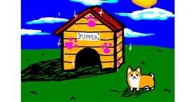 Drawing of Dog house by SaladAss