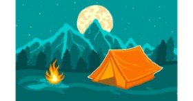 Drawing of Campfire by MidnightAurora