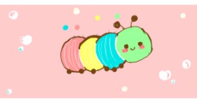 Drawing of Caterpillar by Yui