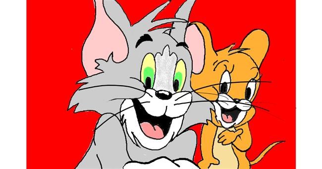 Drawing of Jerry (Tom & Jerry) by GJP