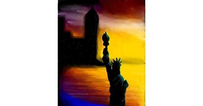 Drawing of Statue of Liberty by 🌌Mom💕E🌌
