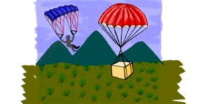 Drawing of Parachute by Ariaria