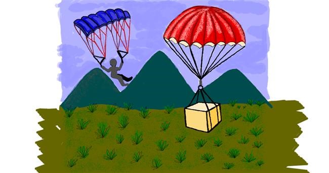 Drawing of Parachute by Ariaria