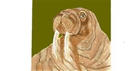 Drawing of Walrus by GJP